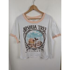 Wound Up Women's Plus Size 2x Joshua Tree T-shirt Ring Neck Crop *See Desc*